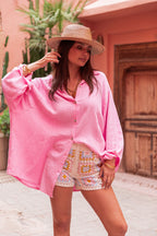 SAMI Rose - Chemise Gaze De Coton