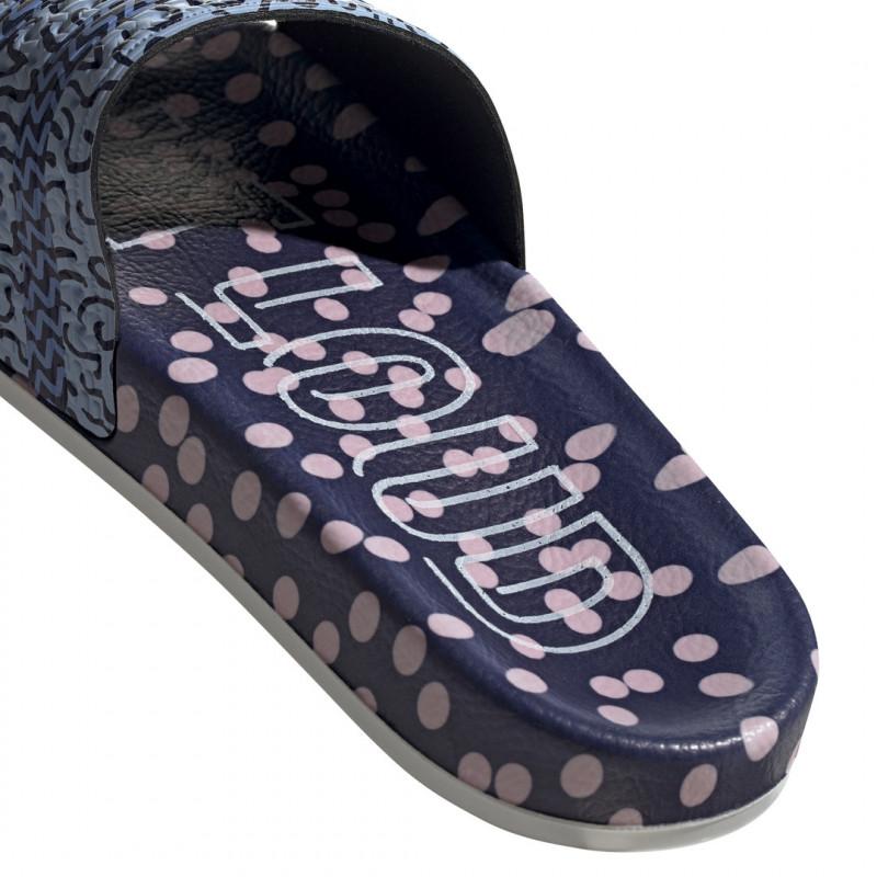 Sandale Adidas Originals Adilette - Bleu - Femme CHAUSSURE Adidas