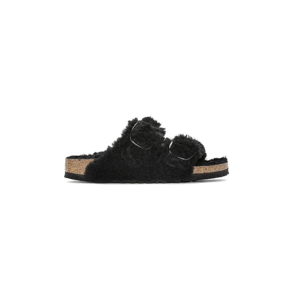 Sandale Arizona Big Buckle Shearling Teddy - Noir - Adulte - Birkenstock - The Bradery