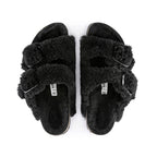 Sandale Arizona Big Buckle Shearling Teddy - Noir - Adulte - Birkenstock - The Bradery