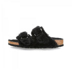 Sandale Arizona Big Buckle Shearling Teddy - Noir - Adulte - Birkenstock - The Bradery