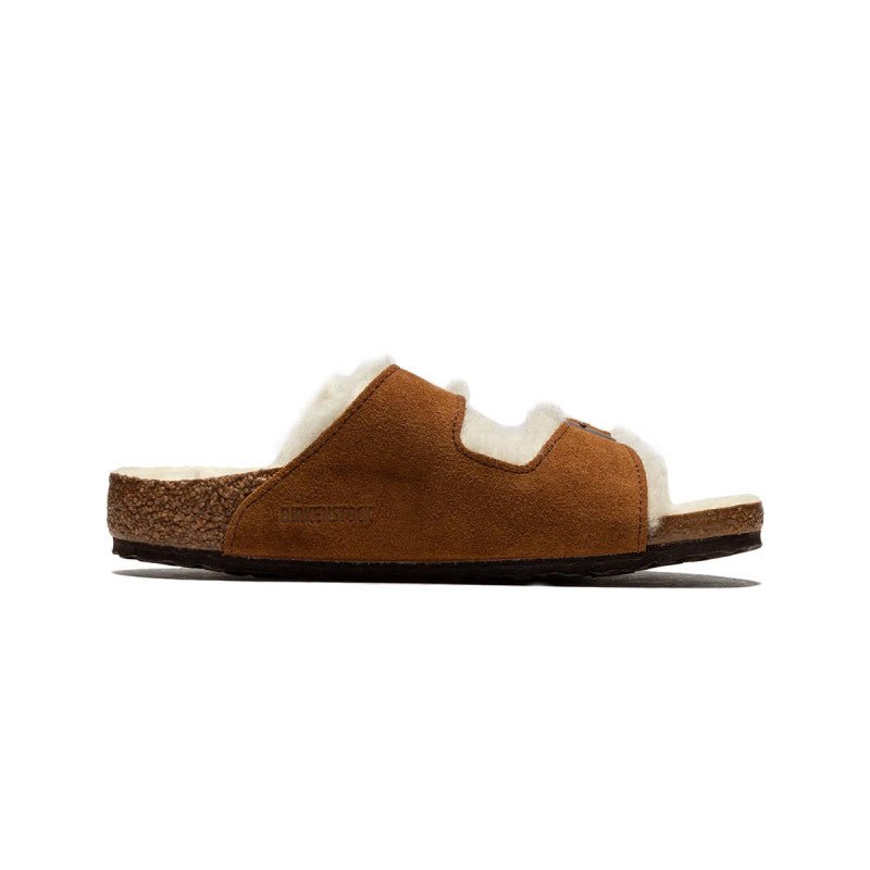 Sandale Arizona Shearling Cadet - Marron - Enfant - Birkenstock - The Bradery