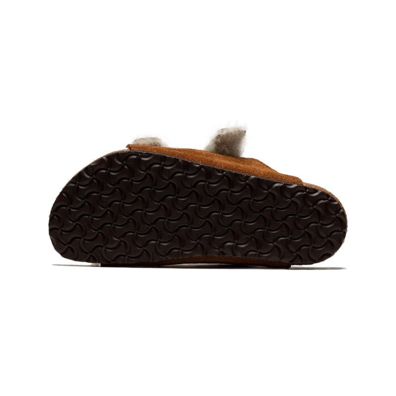 Sandale Arizona Shearling Cadet - Marron - Enfant - Birkenstock - The Bradery
