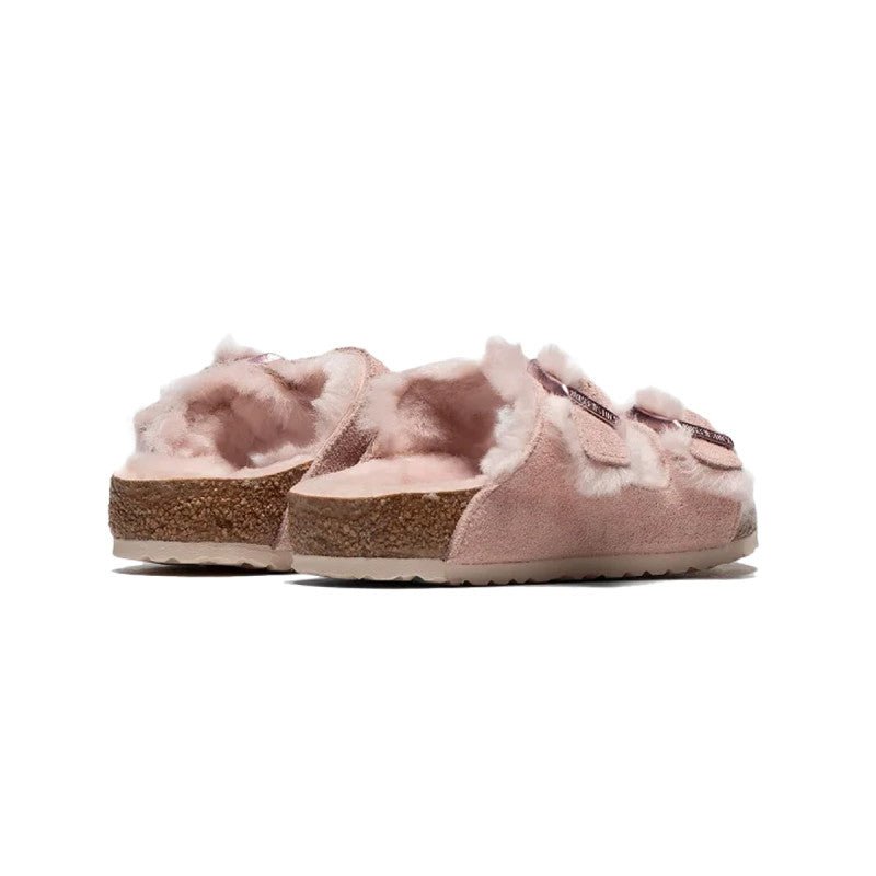Sandale Arizona Shearling Junior - Rose Clair - Enfant - Birkenstock - The Bradery