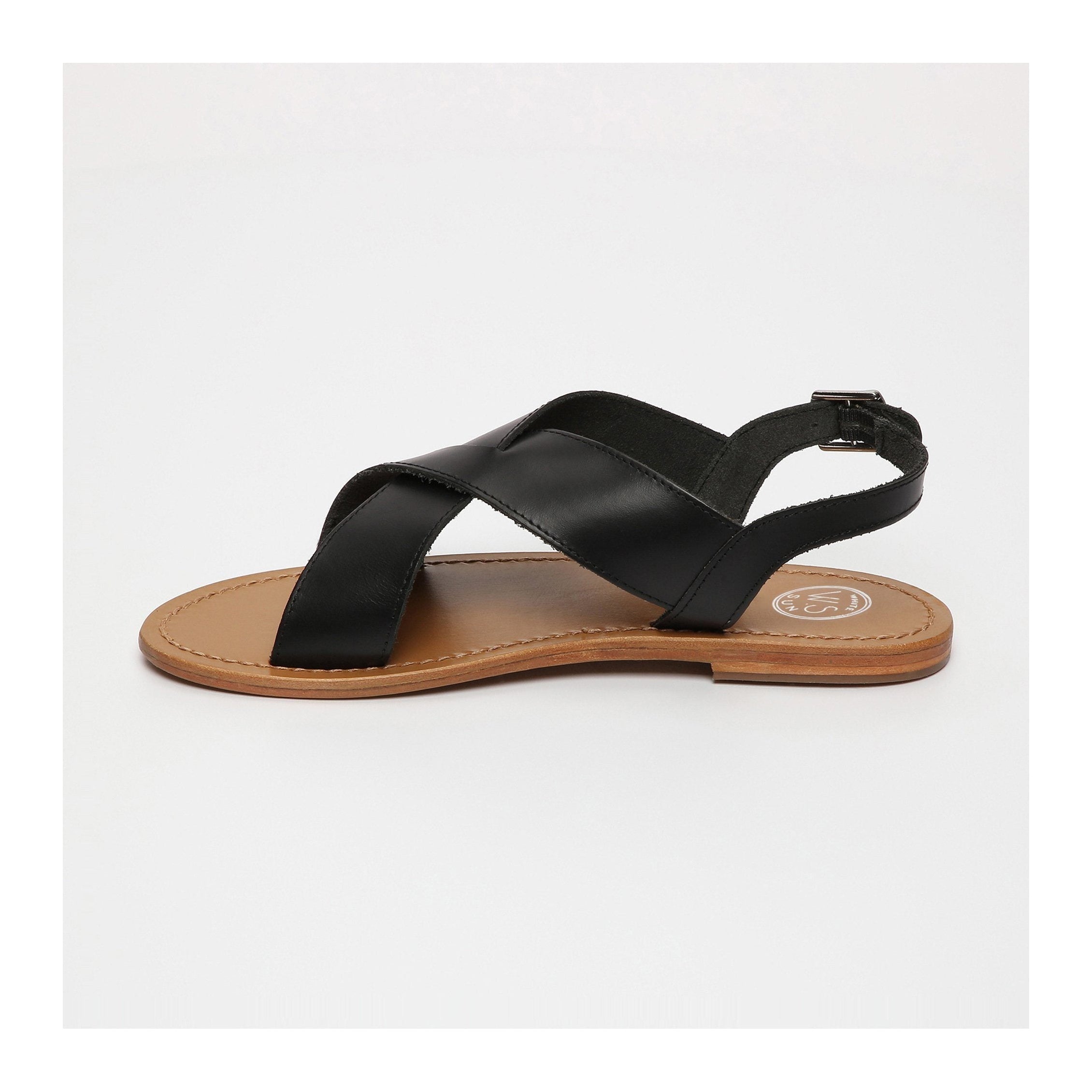 White Sun - Sandales Aulestes - Black Buff - Black