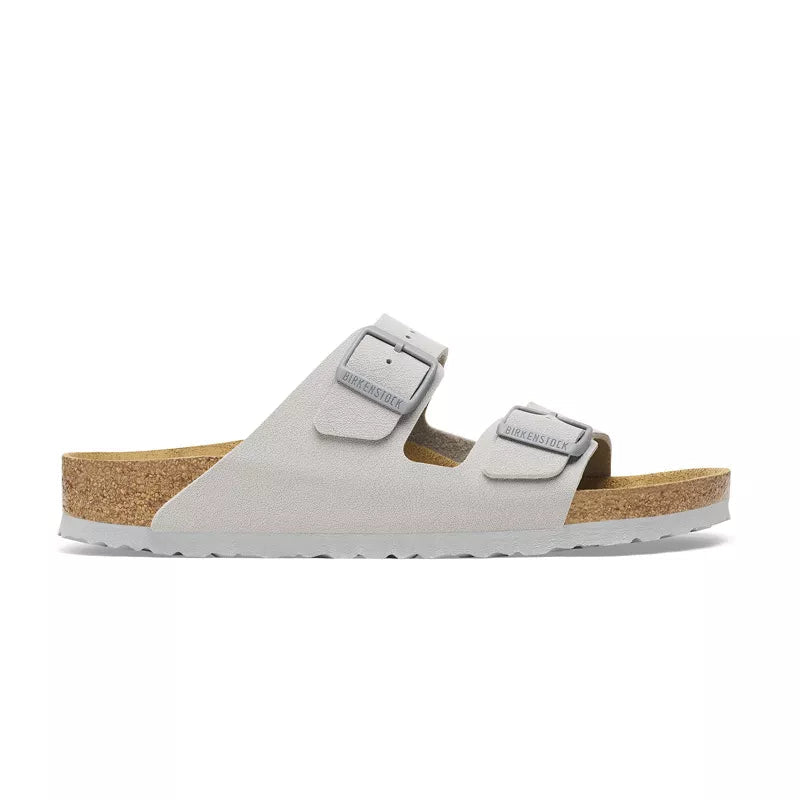 Sandales Homme Birkenstock Arizona Cuir Suede Étroite - Gris, Beige.