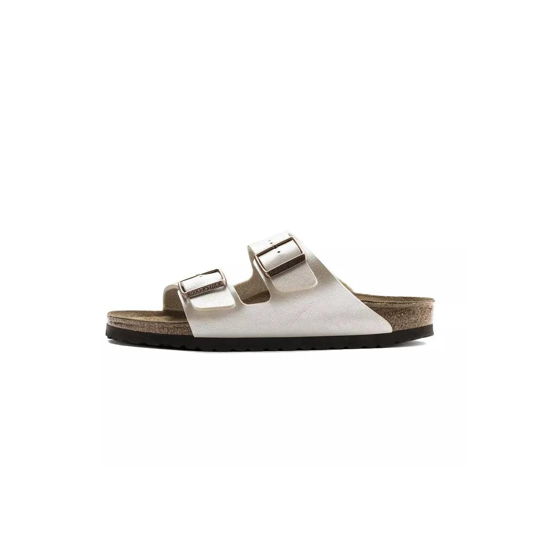 Sandales Birkenstock Arizona Bf Étroite - Blanc, Beige, Noir