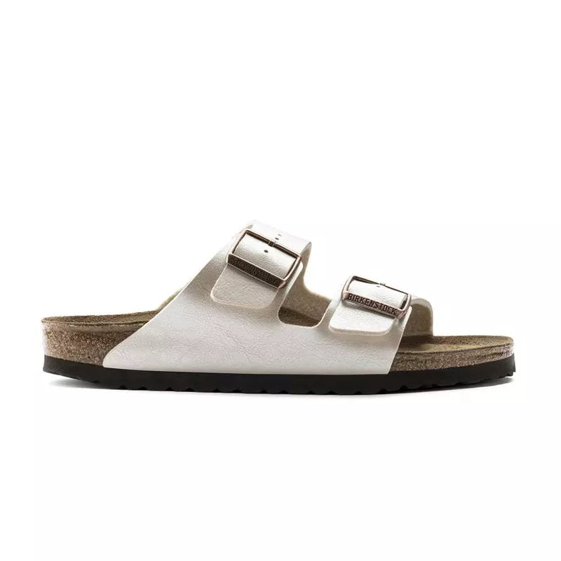 Sandales Birkenstock Arizona Bf Étroite - Blanc, Beige, Noir