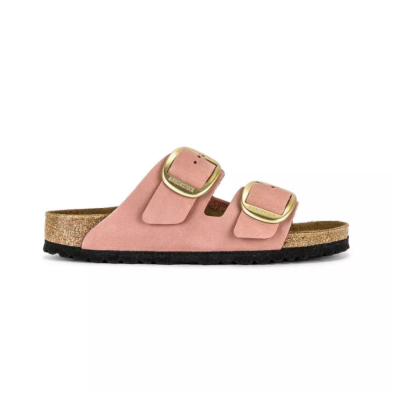 Sandales Arizona Big Buckle Étroite - Rose Clair, Beige