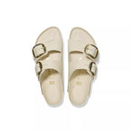Sandales Arizona Big Buckle Cuir Étroite - Ecru/Beige