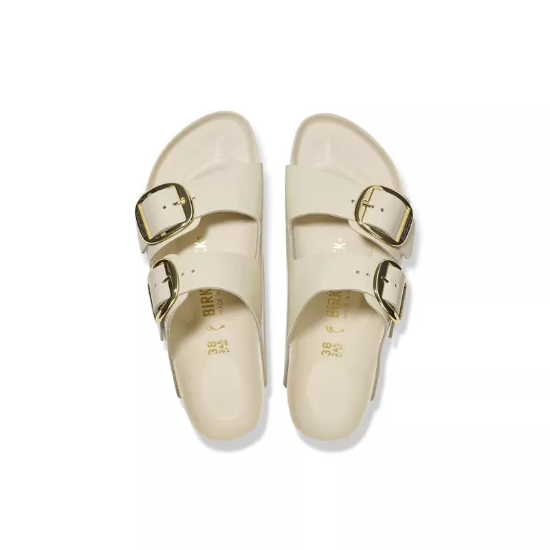 Sandales Arizona Big Buckle Cuir Étroite - Ecru/Beige