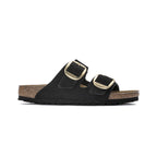 Sandales Arizona Big Buckle Étroite - Noir / Or