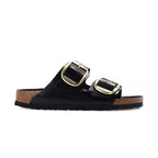 Sandales Arizona Big Buckle Étroite - Noir/Doree