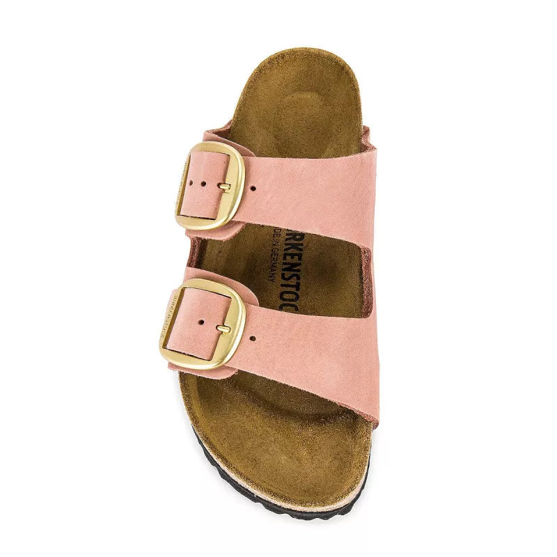 Sandales Arizona Big Buckle Étroite - Rose Clair, Beige