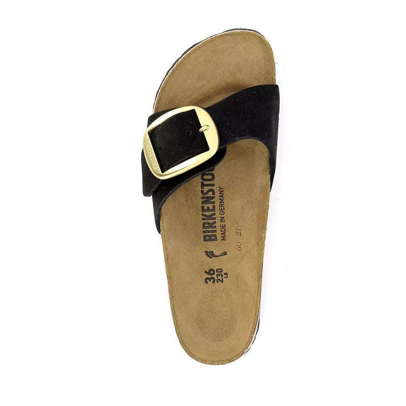 Mules Madrid Big Buckle - Noir