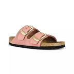 Sandales Arizona Big Buckle Étroite - Rose Clair, Beige