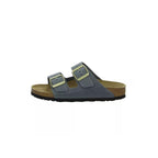 Sandales Birkenstock Arizona Cuir Étroite - Gris Bleu