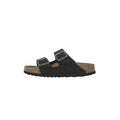 Sandales Arizona Soft Cuir Suede - Noir Beige
