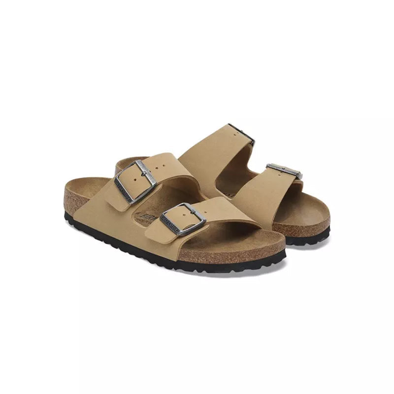 Sandales Birkenstock Arizona Syn Étroite - Latte
