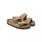 Sandales Birkenstock Arizona Syn Étroite - Latte