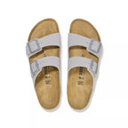 Sandales Homme Birkenstock Arizona Cuir Suede Étroite - Gris, Beige.
