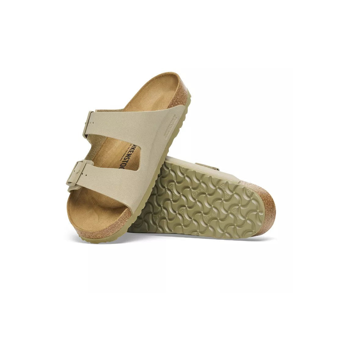 Sandales Femme Birkenstock Arizona Birko-Flor Étroite - Beige