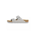Sandales Homme Birkenstock Arizona Cuir Suede Étroite - Gris, Beige.