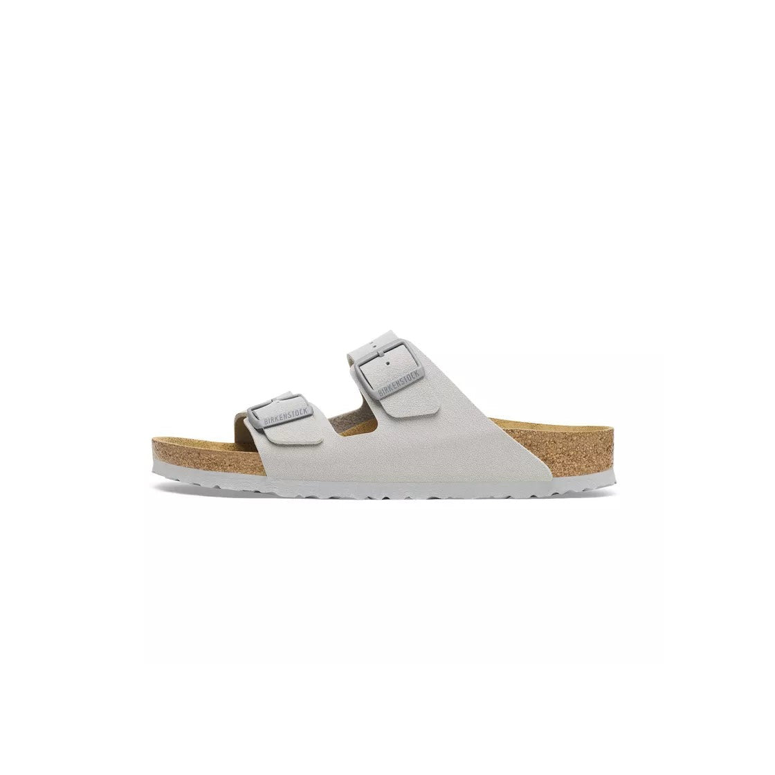Sandales Homme Birkenstock Arizona Cuir Suede Étroite - Gris, Beige.
