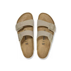 Sandales Femme Birkenstock Arizona Birko-Flor Étroite - Beige