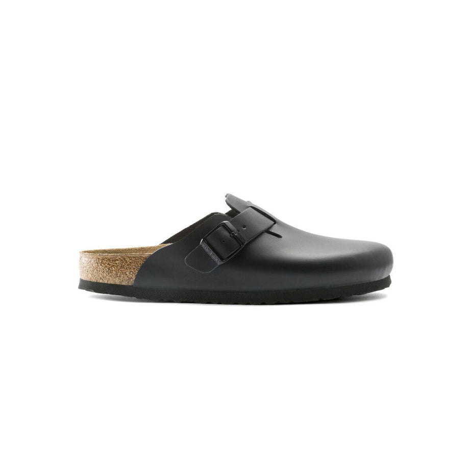 Sandales Birkenstock Boston Nl Suede Étroite - Noir