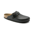 Sandales Birkenstock Boston Nl Suede Étroite - Noir