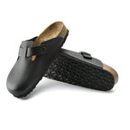 Sandales Birkenstock Boston Nl Suede Étroite - Noir