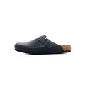 Sandales Birkenstock Boston Nl Suede Étroite - Noir Beige