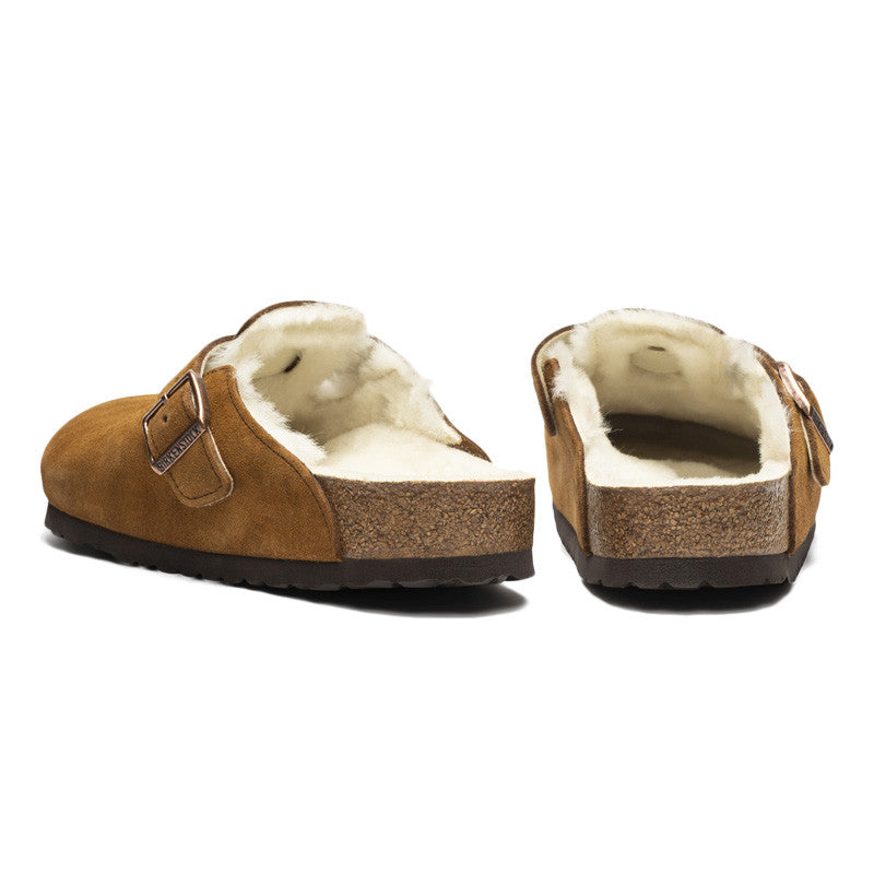 Sabots Boston Vl Shearling - Marron Et Beige