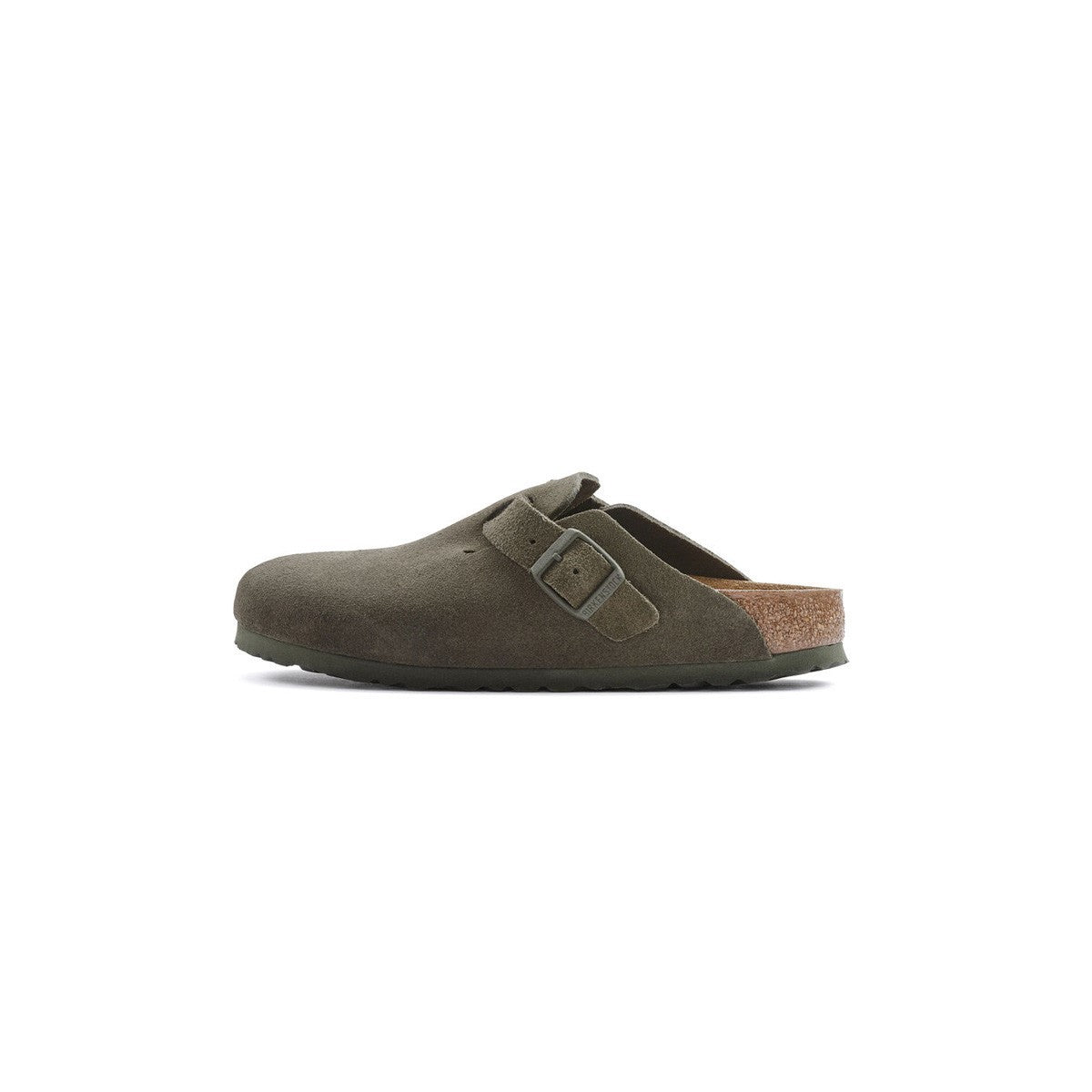 Chaussons Homme Birkenstock Boston Vl Suede Étroite - Vert
