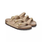 Sandales Florida Nubuck Étroite - Beige/Marron/Noir