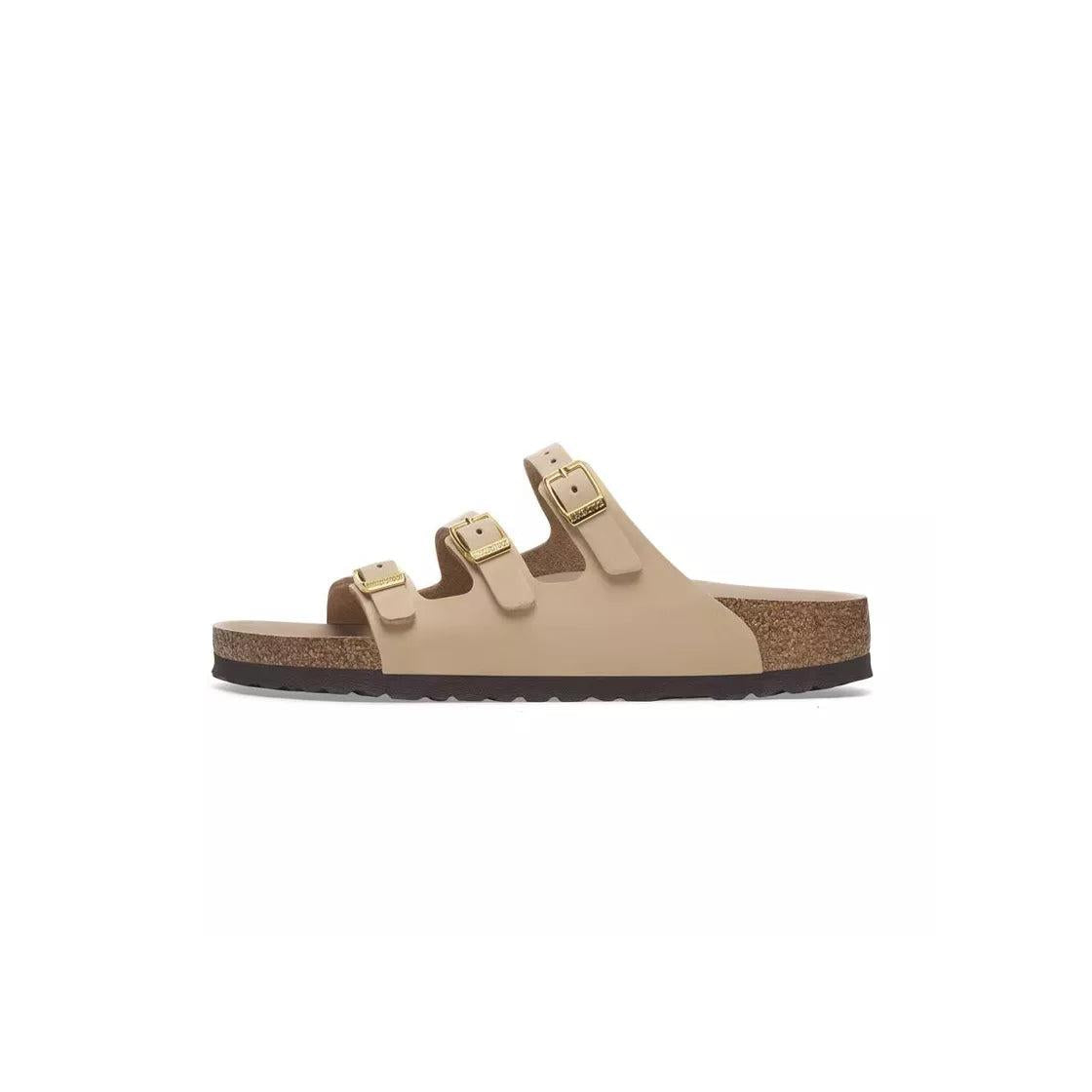 Sandales Florida Nubuck Étroite - Beige/Marron/Noir