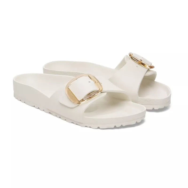 Sandales Madrid Big Buckle Étroite - Ecru/Beige