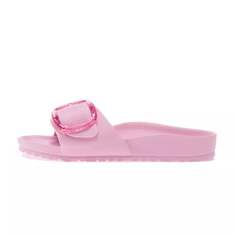 Sandales Madrid Big Buckle Étroite - Rose Clair