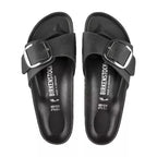 Sandales Madrid Big Buckle - Noir Beige