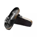 Sandales Madrid Big Buckle - Noir Beige