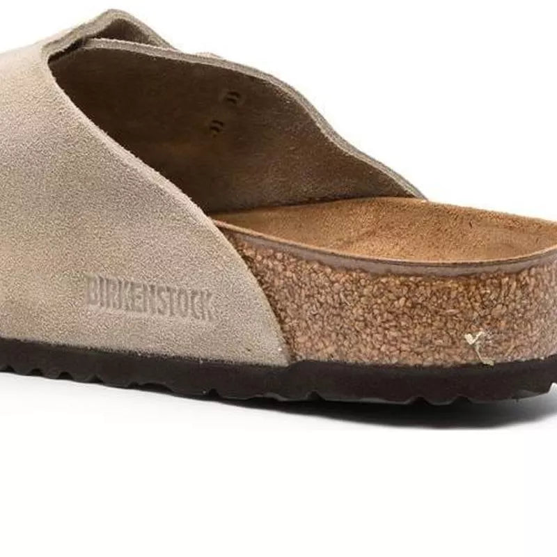 Sandales Zurich Suede Étroite - Marron, Noir.