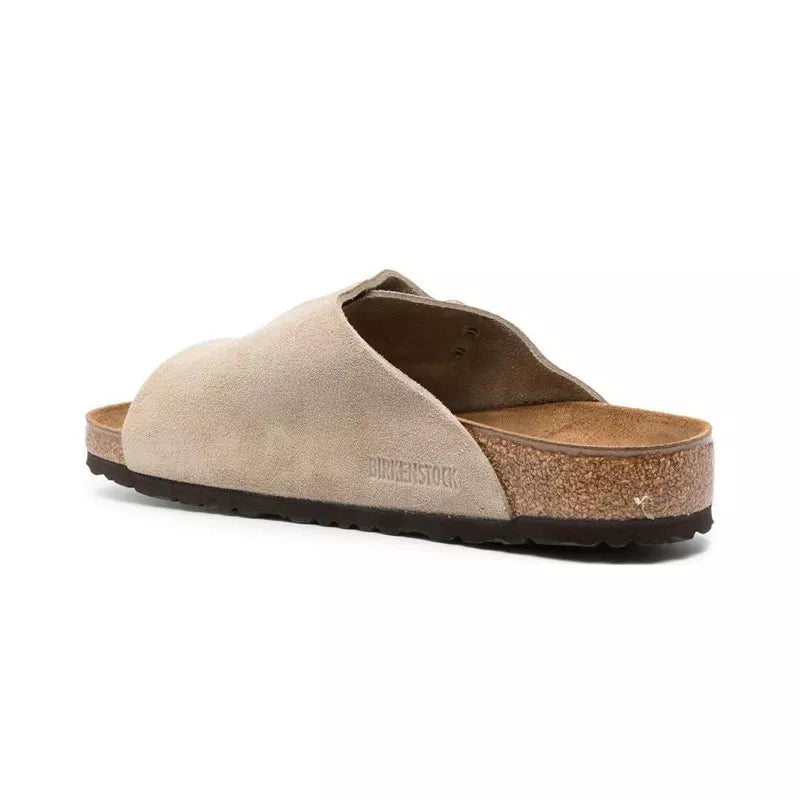 Sandales Zurich Suede Étroite - Marron, Noir.