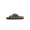 Sandales Homme Birkenstock Zurich Suede Étroite - Taupe