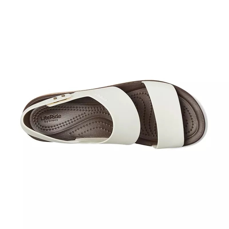 Sandales Brooklyn Cork Low Wedge - Blanc