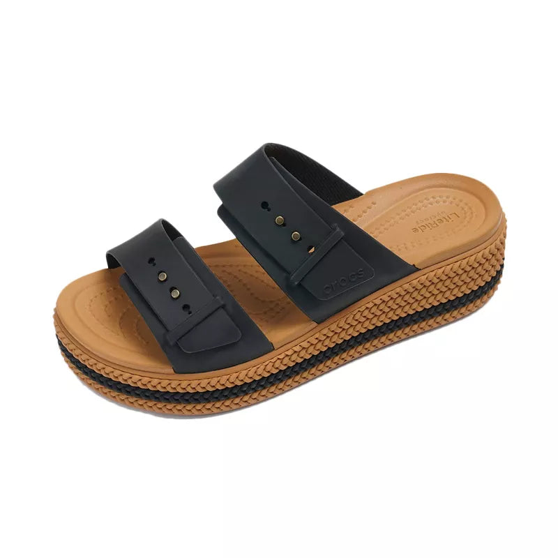 Sandales Brooklyn Woven Buckle - Noir