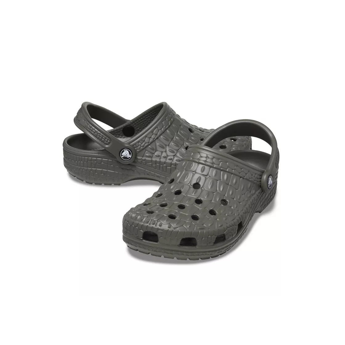 Sandales Classic Crocskin Clog - Kaki