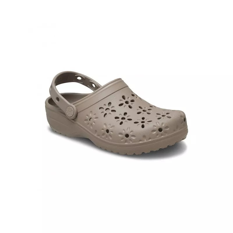 Sandales Classic Floral Cut Out Clog - Taupe