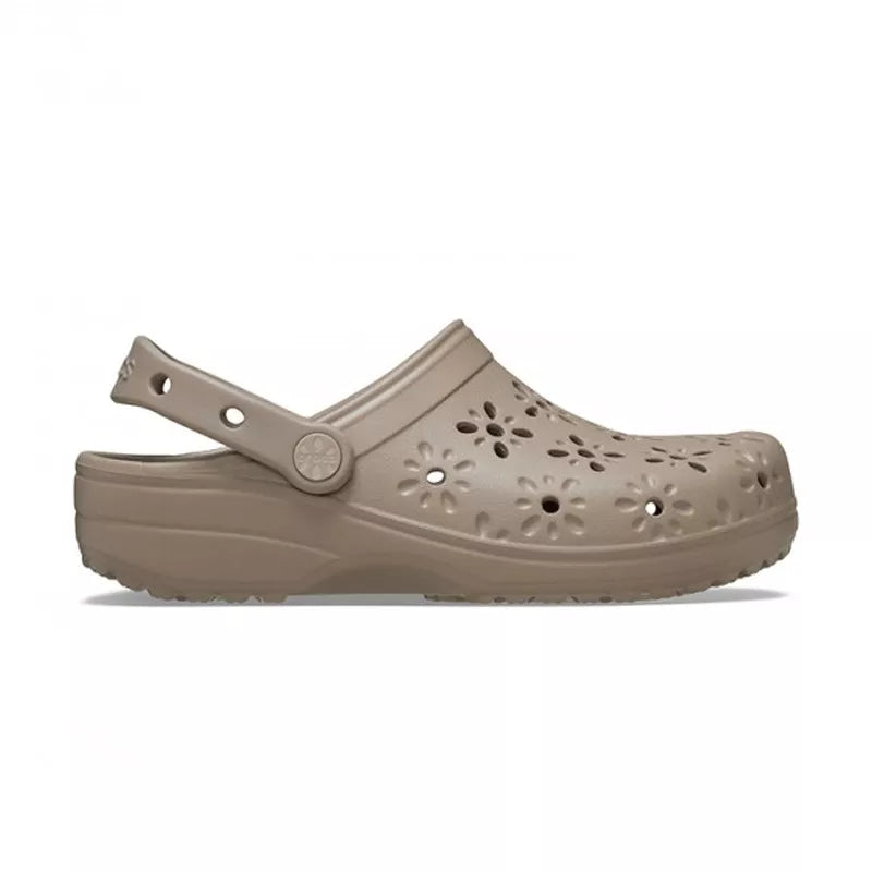 Sandales Classic Floral Cut Out Clog - Taupe
