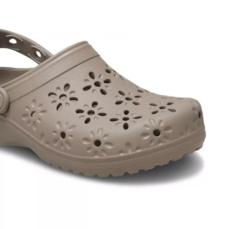 Sandales Classic Floral Cut Out Clog - Taupe